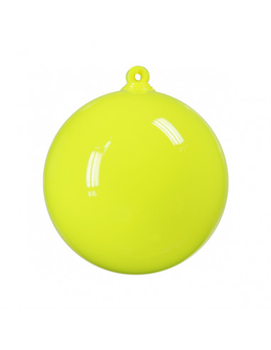 Boules plastiques opaques fluos jaune