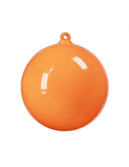 Boules plastiques opaques fluos orange