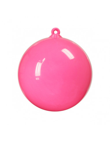 Boules plastiques opaques fluos rose clair