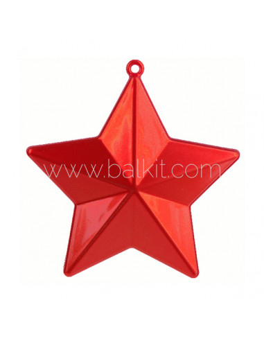 Étoiles plastiques toniques rouge noël