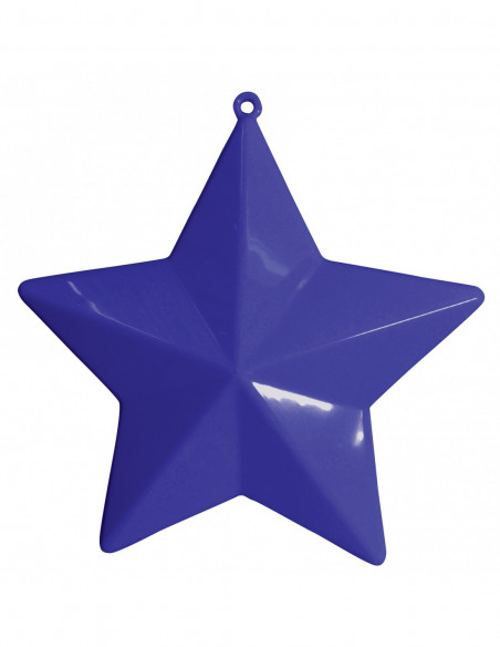 Étoiles plastiques grande toniques bleu nuit